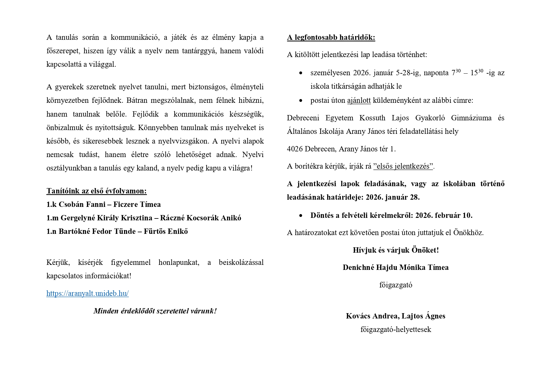 Elsős beiskolázási tájékoztató 5