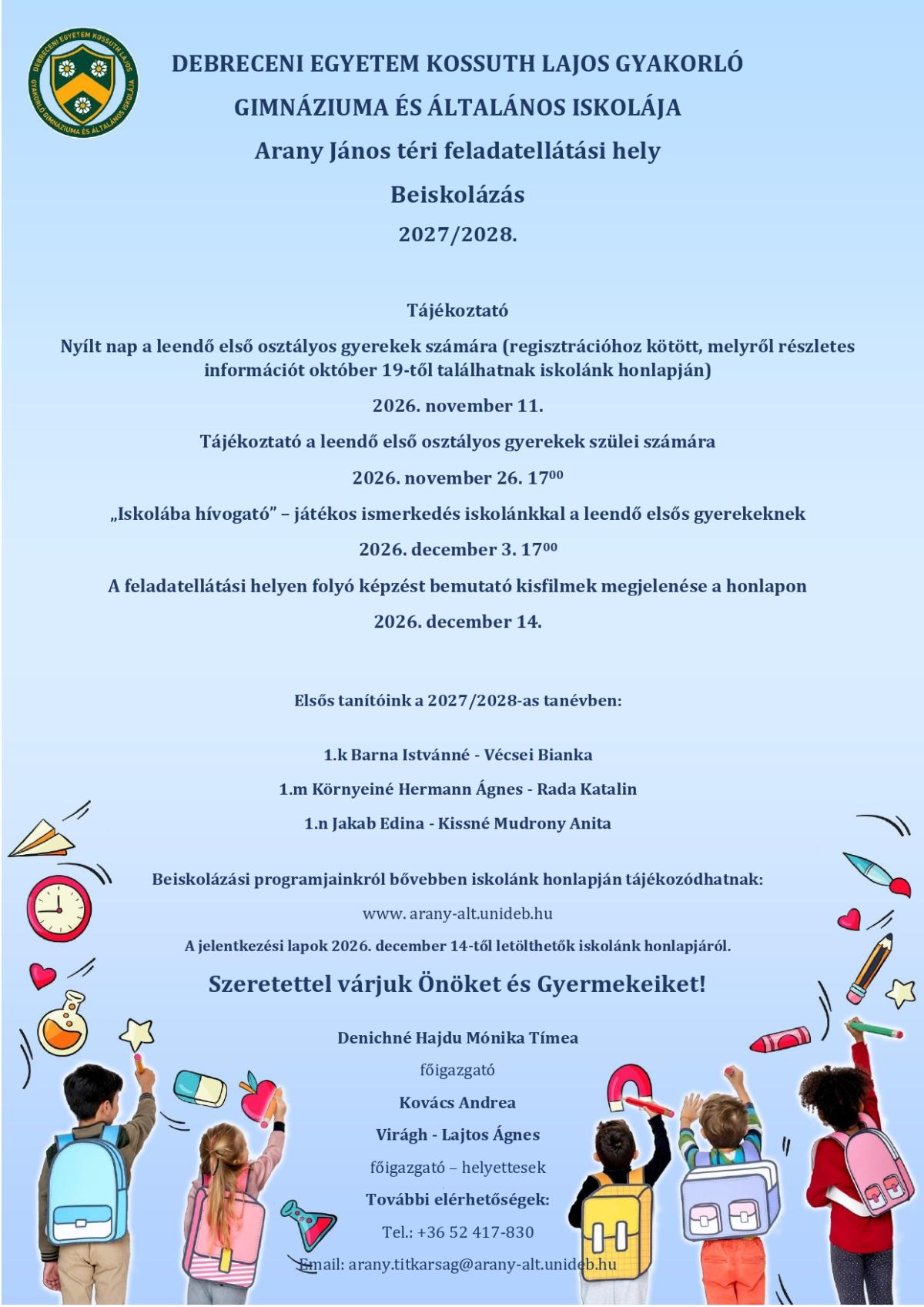 beiskolázás plakát